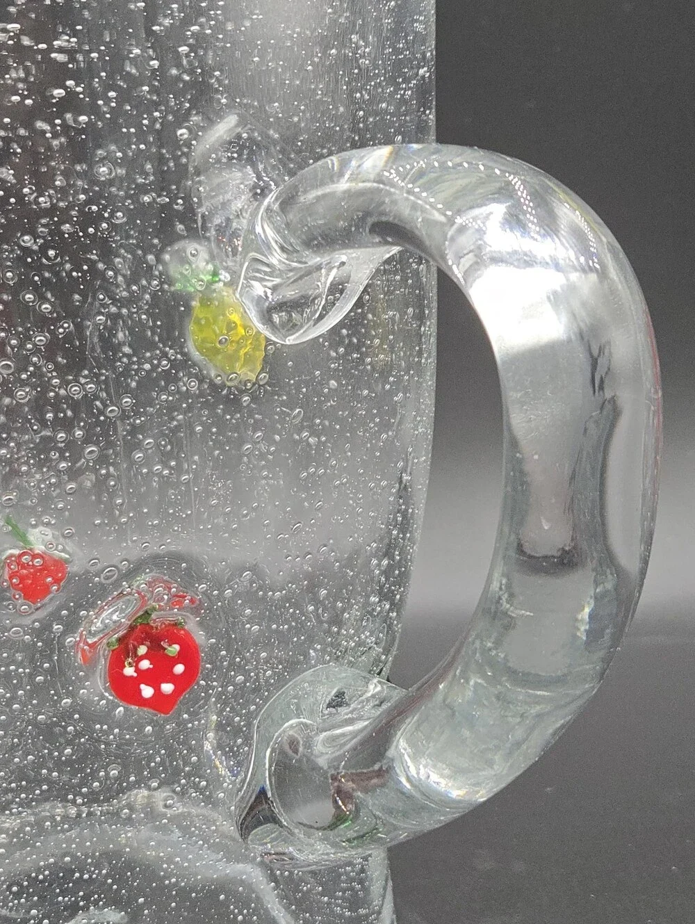 Anthropologie Hand Blown Glass Gallon Pitcher